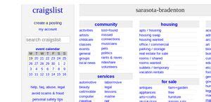 Craigslist com sarasota fl. Things To Know About Craigslist com sarasota fl. 